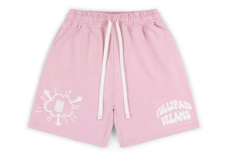 FULLY PAID DREAMS PINK/WHITE SHORTS