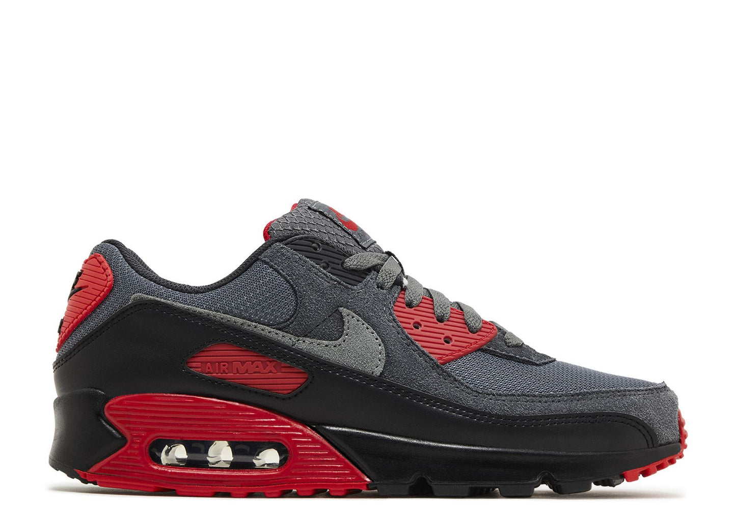 Air Max 90 Iron Grey Fire Red