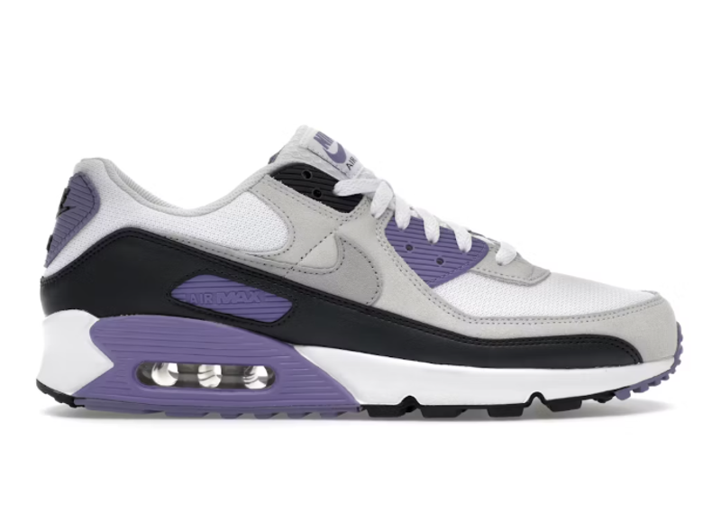 Nike Air Max 90 White Dusty Amethyst Photon Dust Light Smoke Grey