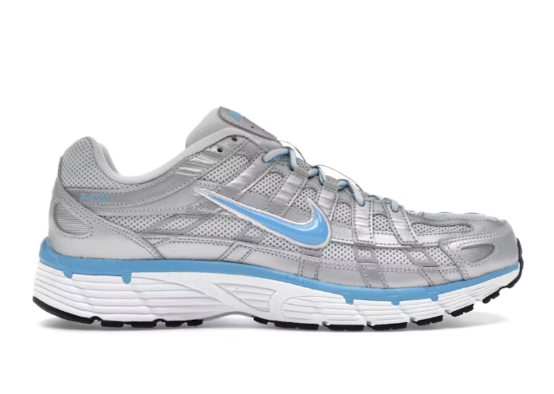 Nike P-6000 Metallic Platinum Pure Platinum Metallic Silver University Blue