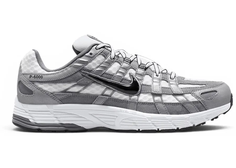 Nike P-6000 White Metallic Cool Grey