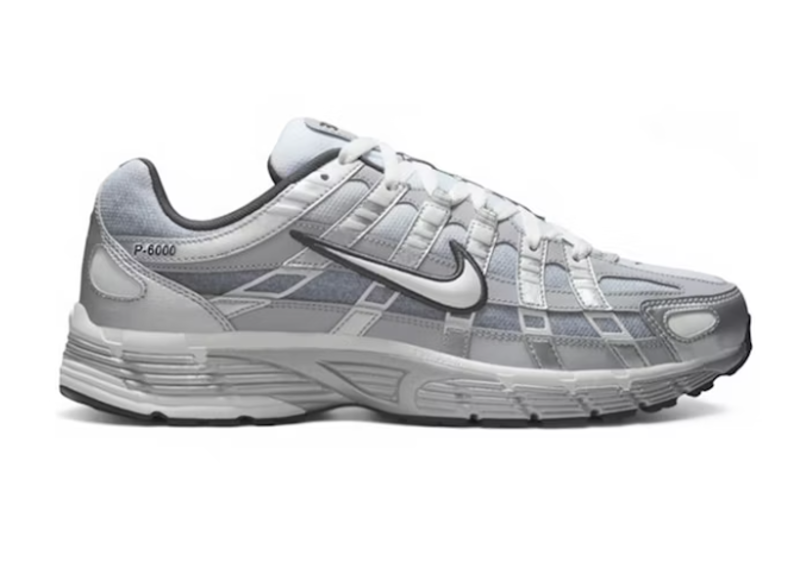 Nike P-6000 Metallic Silver Summit White-Wolf Grey