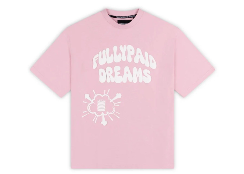 FULLY PAID DREAMS OVERSIZED T-SHIRT | PINK
