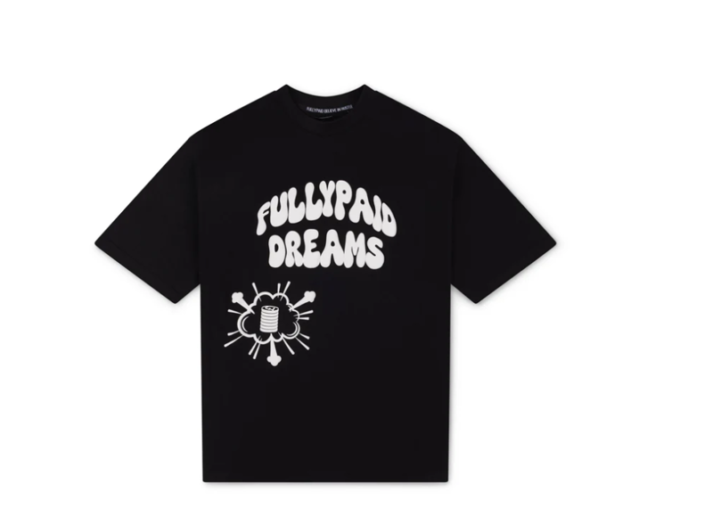 FULLYPAID DREAMS OVERSIZED T-SHIRT | BLACK / WHITE
