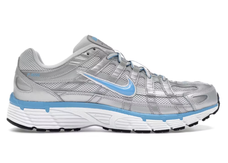 Nike P-6000 Metallic Platinum Pure Platinum Metallic Silver University Blue