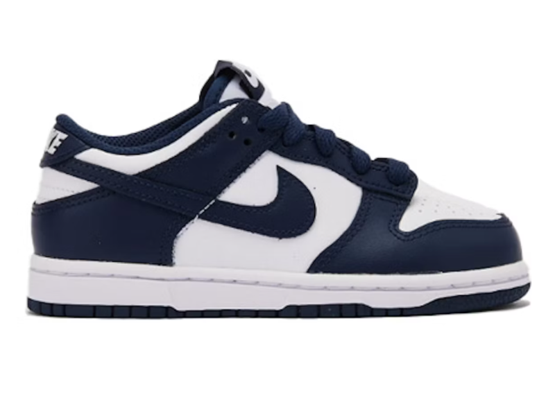 Nike Dunk Low White Midnight Navy (PS)