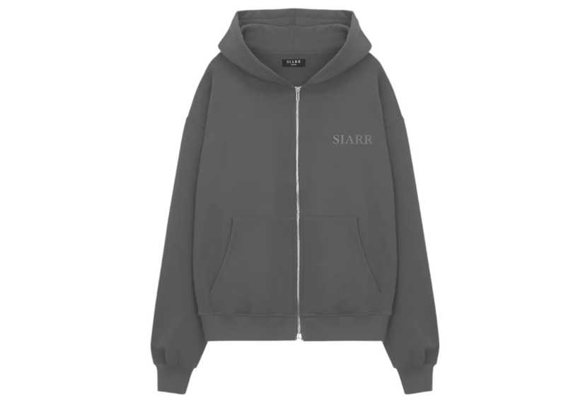 SIARR DARK GREY ZIP HOODIE