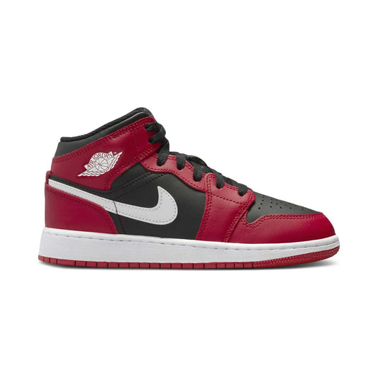 Air Jordan 1 Mid GS Gym Red Black White