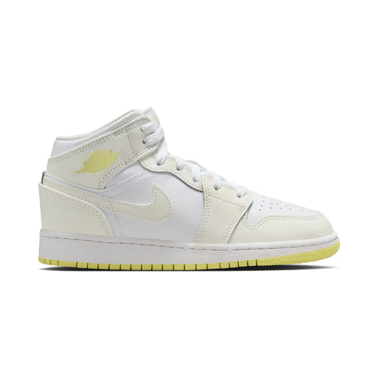 Air Jordan 1 Mid GS Sail Light Laser Orange