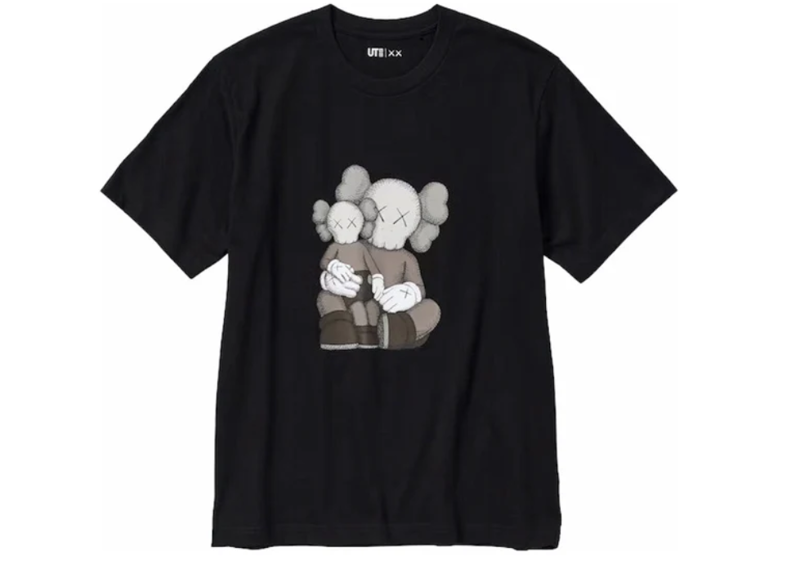 KAWS UT GRAPHIC T-SHIRT BLACK