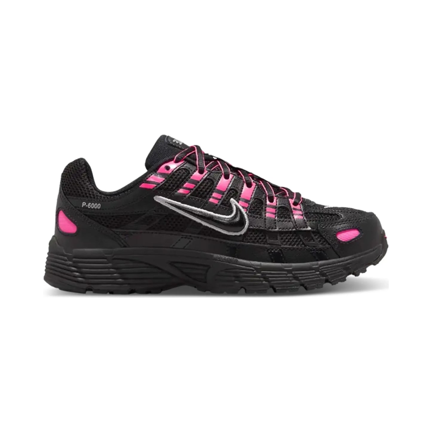 Nike P-6000 Pink Blast Metallic Silver Black (GS)