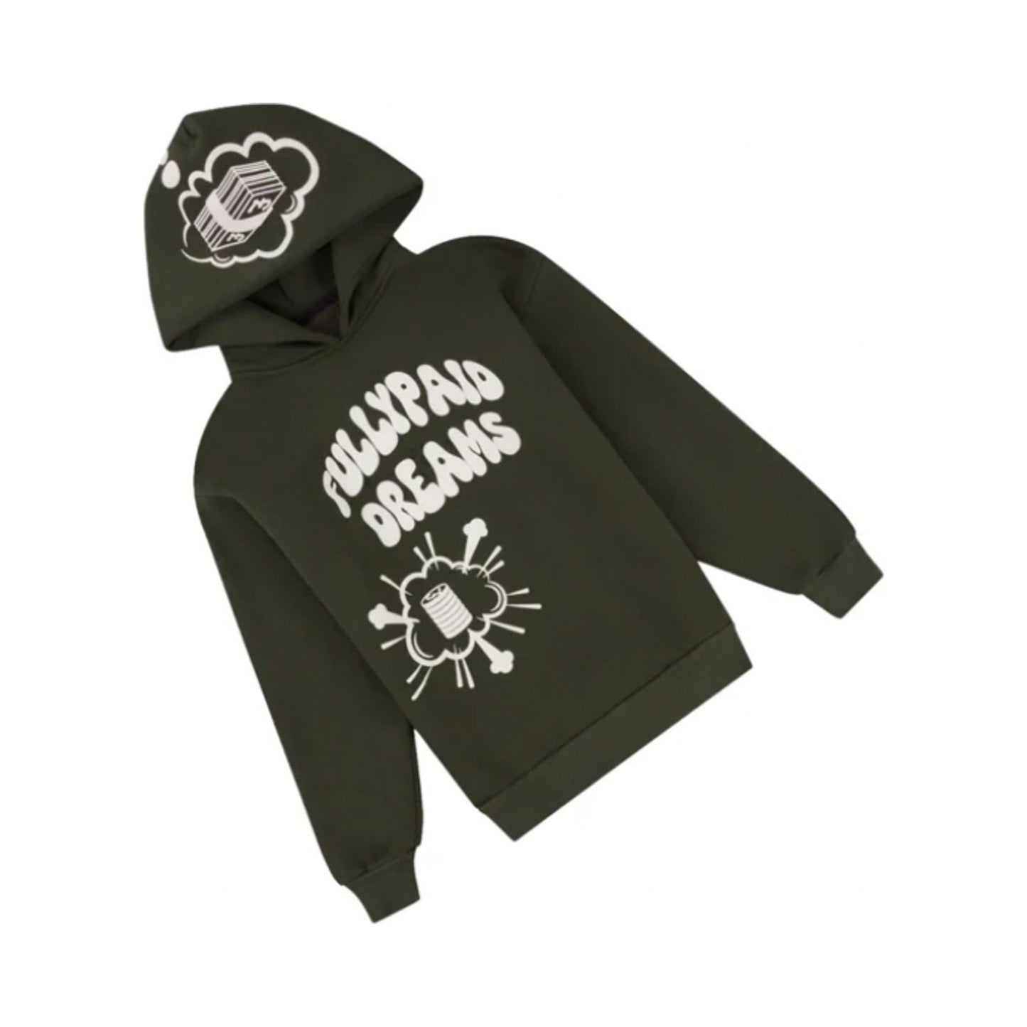 Fully Paid Hoodie – Green – Fully Paid clothing product photo