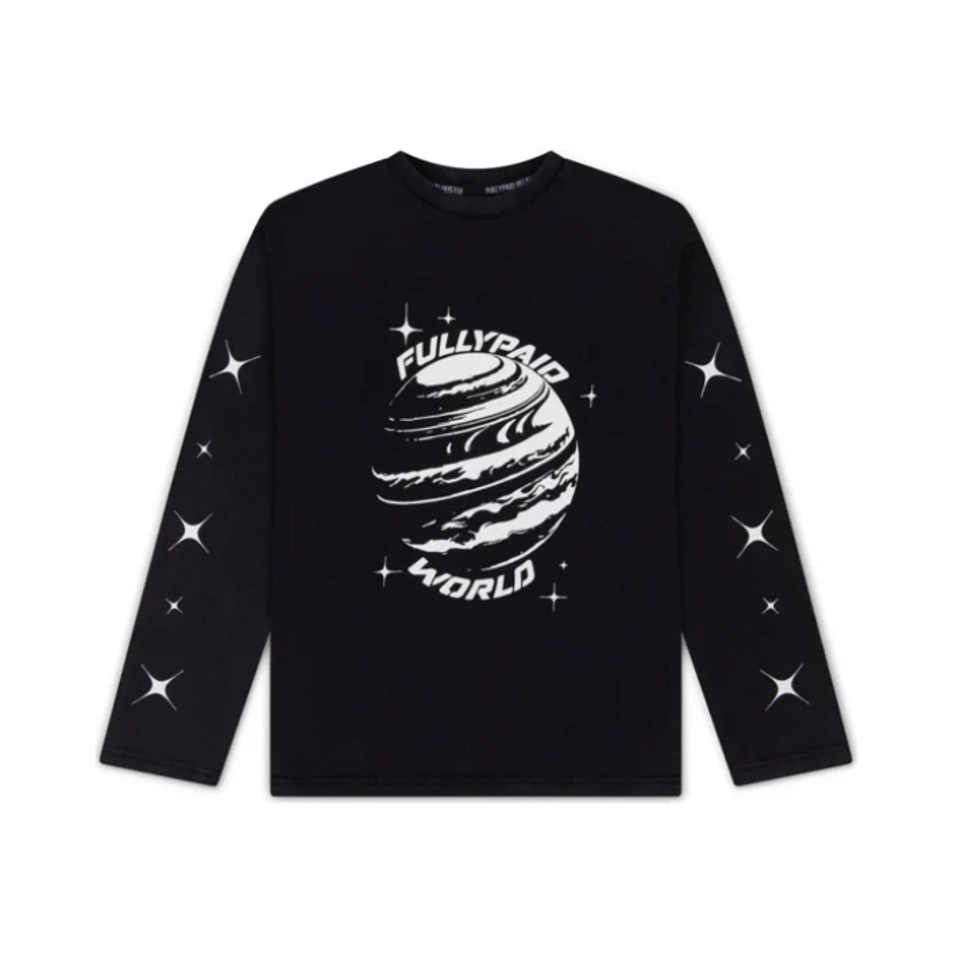 Fully Paid World Long Sleeve Tee – Black – Fully Paid clothing product photo