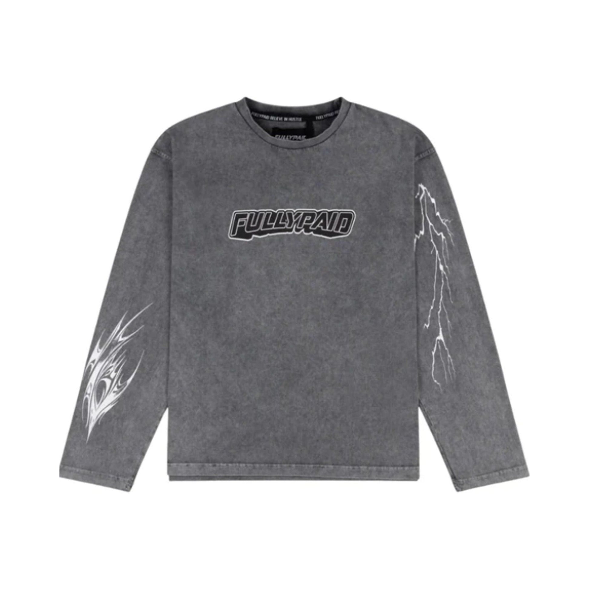 Fully Paid Long Sleeve Tee – Grey – Fully Paid clothing product photo